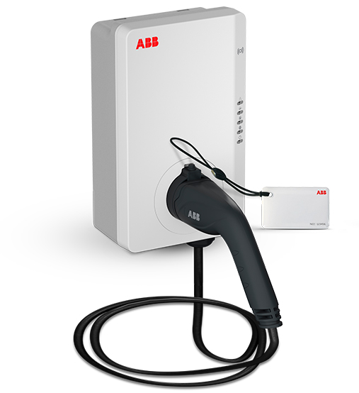 ABB 7,4kW Terra AC Duvar Tipi Kablolu (5mt) - Tip 2 Soket - RFID Özellikli